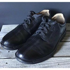 Ecco Leather Black Shockpoint Casual Dress Shoes